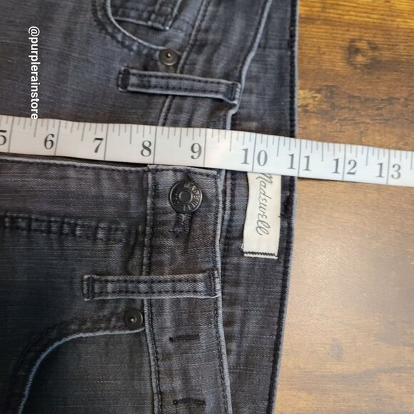 Madewell Jeans 27 Skinny 9" High Rise Black Sea Wash H2230 Tummy Control Stretch - Picture 9 of 12